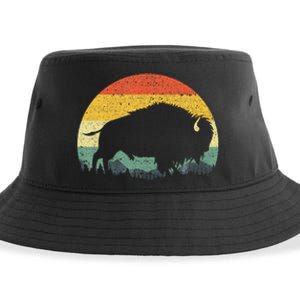 Cool Bison Design For Women Buffalo Bison Lovers Sustainable Bucket Hat