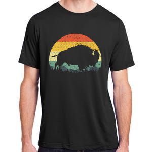 Cool Bison Design For Women Buffalo Bison Lovers Adult ChromaSoft Performance T-Shirt