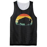 Cool Bison Design For Women Buffalo Bison Lovers Mesh Reversible Basketball Jersey Tank