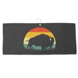 Cool Bison Design For Women Buffalo Bison Lovers Large Microfiber Waffle Golf Towel