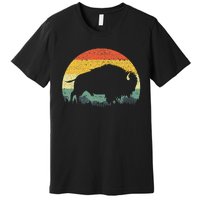 Cool Bison Design For Women Buffalo Bison Lovers Premium T-Shirt