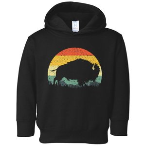 Cool Bison Design For Women Buffalo Bison Lovers Toddler Hoodie