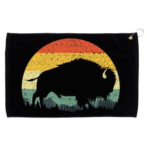 Cool Bison Design For Women Buffalo Bison Lovers Grommeted Golf Towel