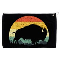 Cool Bison Design For Women Buffalo Bison Lovers Grommeted Golf Towel