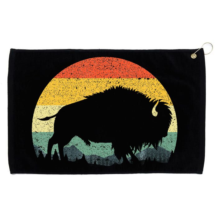 Cool Bison Design For Women Buffalo Bison Lovers Grommeted Golf Towel