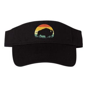 Cool Bison Design For Women Buffalo Bison Lovers Valucap Bio-Washed Visor