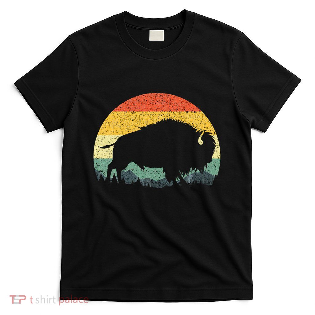 Cool Bison Design For Women Buffalo Bison Lovers T-Shirt