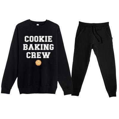 Cookie Baker Design Cookie Baking Crew Gift Premium Crewneck Sweatsuit Set