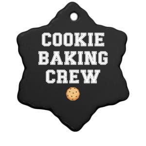 Cookie Baker Design Cookie Baking Crew Gift Ceramic Star Ornament