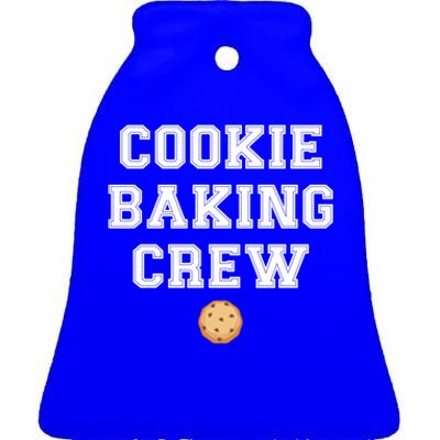 Cookie Baker Design Cookie Baking Crew Gift Ceramic Bell Ornament