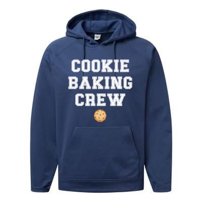 Cookie Baker Design Cookie Baking Crew Gift Performance Fleece Hoodie