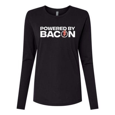 Cool Bacon Design Bacon Strip Pork Lovers Womens Cotton Relaxed Long Sleeve T-Shirt