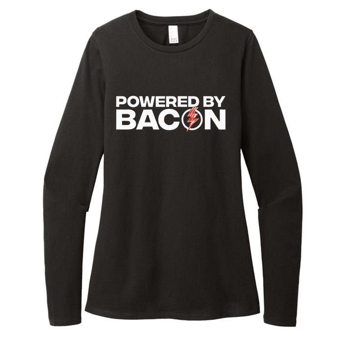 Cool Bacon Design Bacon Strip Pork Lovers Womens CVC Long Sleeve Shirt