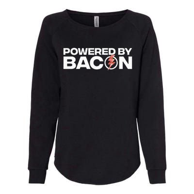 Cool Bacon Design Bacon Strip Pork Lovers Womens California Wash Sweatshirt