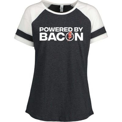 Cool Bacon Design Bacon Strip Pork Lovers Enza Ladies Jersey Colorblock Tee