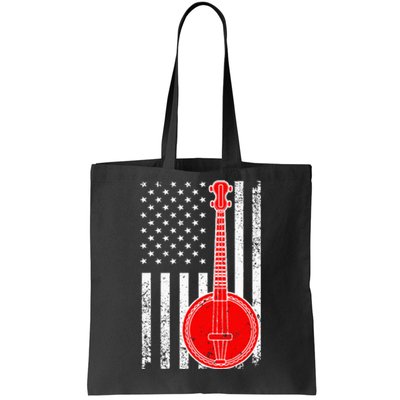 Cool Banjo Design Bluegrass Banjo Player Tote Bag