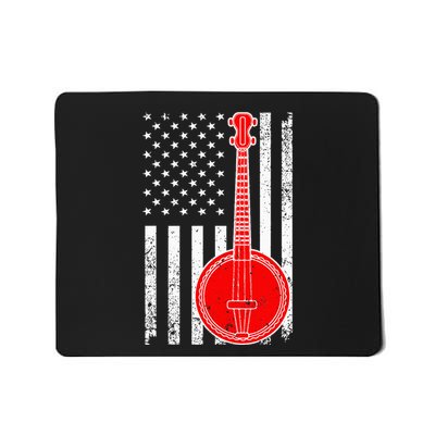 Cool Banjo Design Bluegrass Banjo Player Mousepad