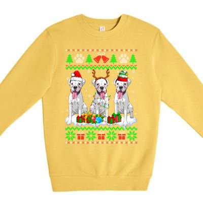 Christmas Boxer Dog Puppy Lover Ugly Xmas Sweater Meaningful Gift Premium Crewneck Sweatshirt