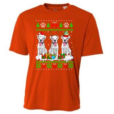 Christmas Boxer Dog Puppy Lover Ugly Xmas Sweater Meaningful Gift Cooling Performance Crew T-Shirt