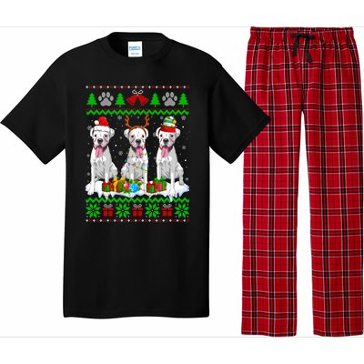 Christmas Boxer Dog Puppy Lover Ugly Xmas Sweater Meaningful Gift Pajama Set