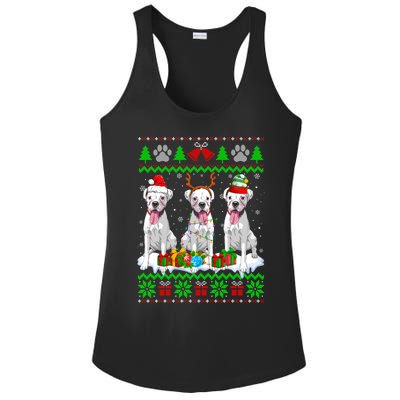 Christmas Boxer Dog Puppy Lover Ugly Xmas Sweater Meaningful Gift Ladies PosiCharge Competitor Racerback Tank