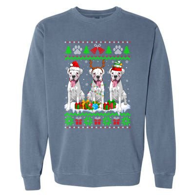 Christmas Boxer Dog Puppy Lover Ugly Xmas Sweater Meaningful Gift Garment-Dyed Sweatshirt