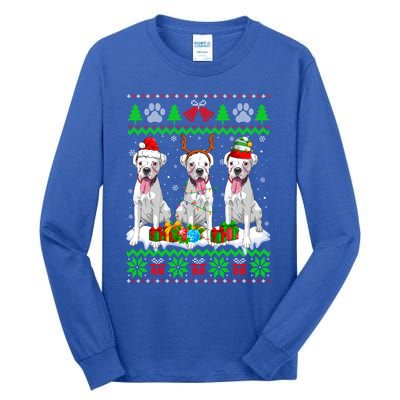 Christmas Boxer Dog Puppy Lover Ugly Xmas Sweater Meaningful Gift Tall Long Sleeve T-Shirt