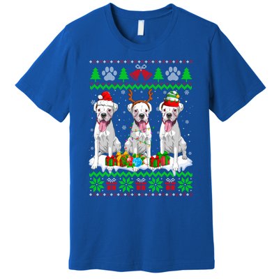 Christmas Boxer Dog Puppy Lover Ugly Xmas Sweater Meaningful Gift Premium T-Shirt