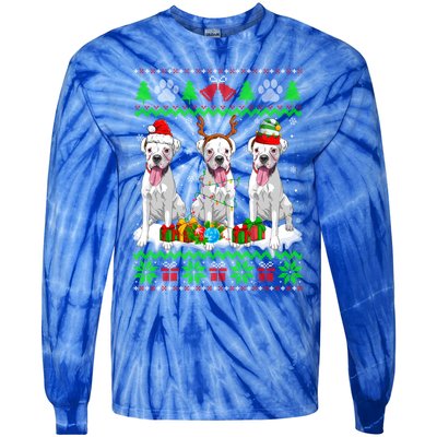 Christmas Boxer Dog Puppy Lover Ugly Xmas Sweater Meaningful Gift Tie-Dye Long Sleeve Shirt