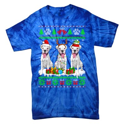 Christmas Boxer Dog Puppy Lover Ugly Xmas Sweater Meaningful Gift Tie-Dye T-Shirt