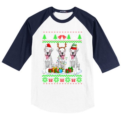 Christmas Boxer Dog Puppy Lover Ugly Xmas Sweater Meaningful Gift Baseball Sleeve Shirt