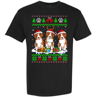 Christmas Beagle Dog Puppy Lover Ugly Xmas Sweater Meaningful Gift Garment-Dyed Heavyweight T-Shirt