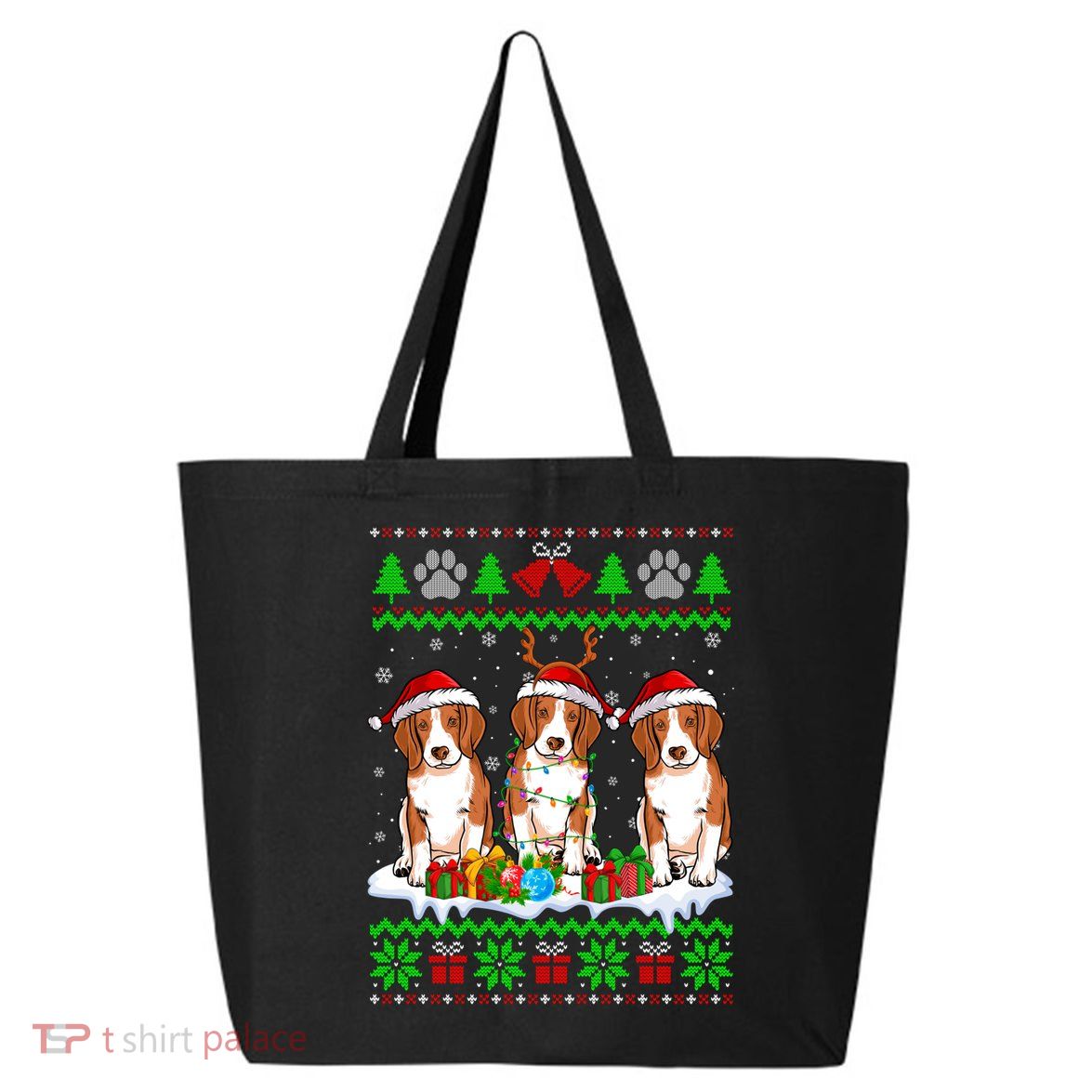 Christmas Beagle Dog Puppy Lover Ugly Xmas Sweater Meaningful Gift 25L Jumbo Tote
