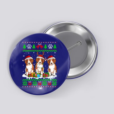 Christmas Beagle Dog Puppy Lover Ugly Xmas Sweater Meaningful Gift Button
