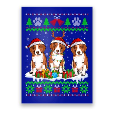 Christmas Beagle Dog Puppy Lover Ugly Xmas Sweater Meaningful Gift Poster