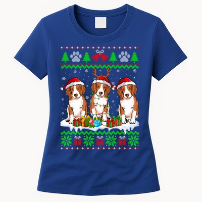 Christmas Beagle Dog Puppy Lover Ugly Xmas Sweater Meaningful Gift Womens T-Shirt