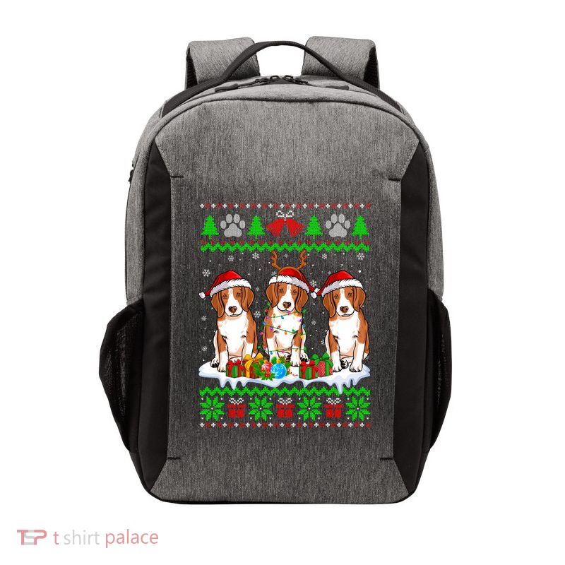 Christmas Beagle Dog Puppy Lover Ugly Xmas Sweater Meaningful Gift Vector Backpack