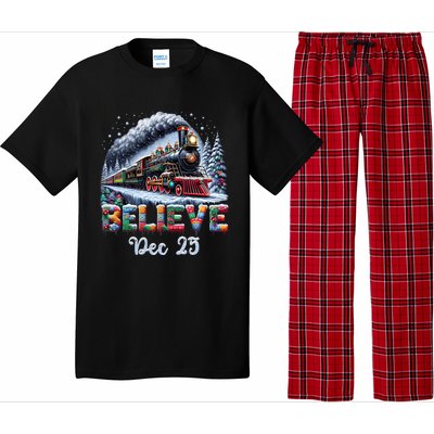 Christmas Believe Dec 25 North Pole All Abroad Pajama Set