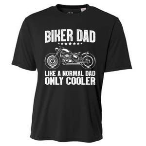 Cool Biker Design For Dad Motorcycling Motorcycle Biker Cooling Performance Crew T-Shirt