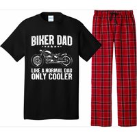 Cool Biker Design For Dad Motorcycling Motorcycle Biker Pajama Set