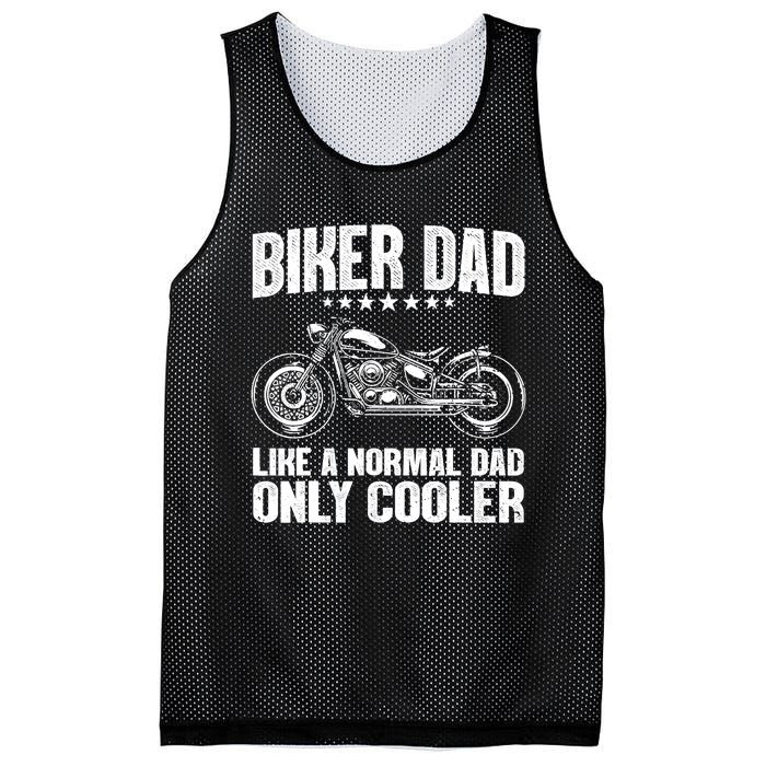 Cool Biker Design For Dad Motorcycling Motorcycle Biker Mesh Reversible Basketball Jersey Tank