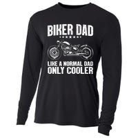 Cool Biker Design For Dad Motorcycling Motorcycle Biker Cooling Performance Long Sleeve Crew