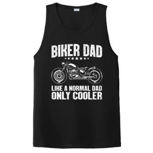 Cool Biker Design For Dad Motorcycling Motorcycle Biker PosiCharge Competitor Tank