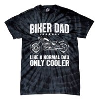 Cool Biker Design For Dad Motorcycling Motorcycle Biker Tie-Dye T-Shirt