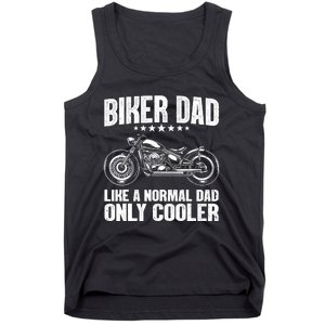 Cool Biker Design For Dad Motorcycling Motorcycle Biker Tank Top