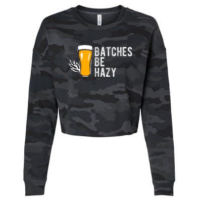 Craft Beer Design Gift Batches Be Hazy For Home Brewing Cropped Pullover Crew