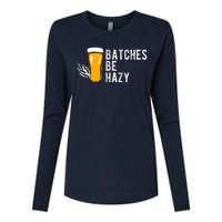 Craft Beer Design Gift Batches Be Hazy For Home Brewing Womens Cotton Relaxed Long Sleeve T-Shirt