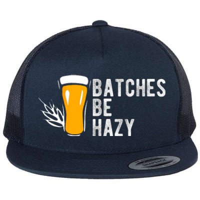 Craft Beer Design Gift Batches Be Hazy For Home Brewing Flat Bill Trucker Hat