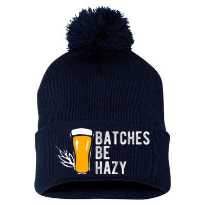 Craft Beer Design Gift Batches Be Hazy For Home Brewing Pom Pom 12in Knit Beanie