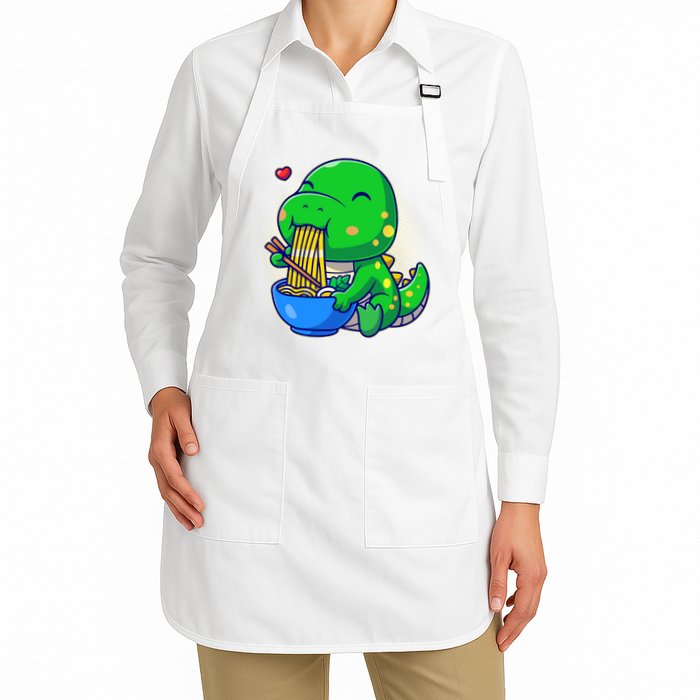 Cute Baby Dino Trex Eating Ramen Noodles Apron